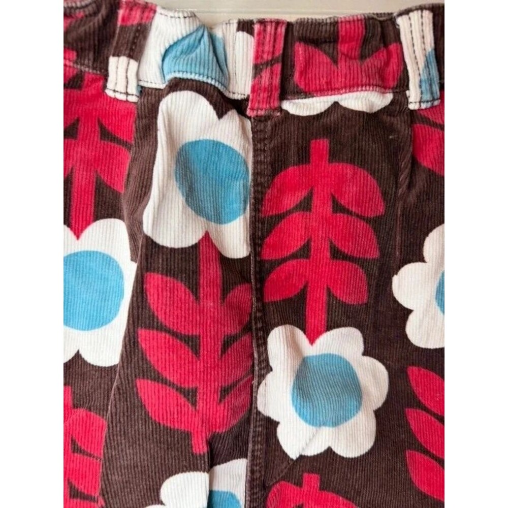 Mini Boden Girls 9-10 Corduroy Floral Skirt - Picture 5 of 5